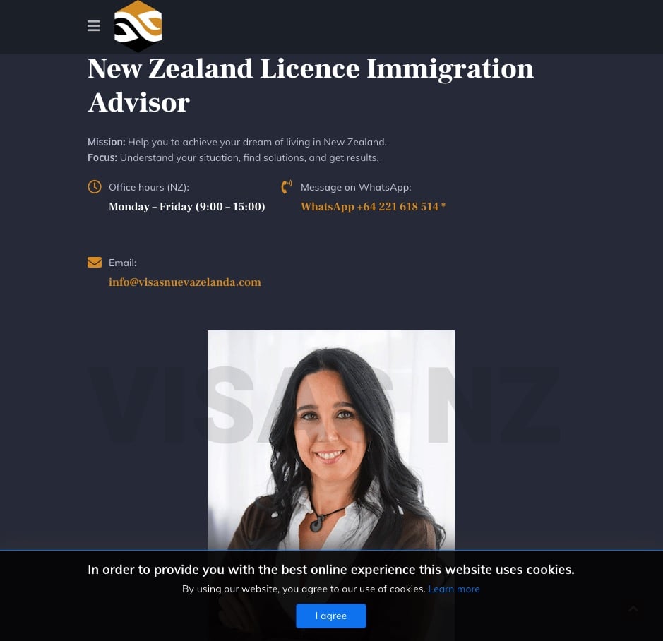 Project I worked on: NZ Immigration Advisor: Visas Nueva Zelanda